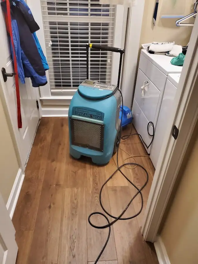 Commercial dehumidifier deployed for Flood Damage Cleanup in Lewiston